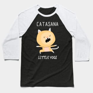 Funny cat yoga Baseball T-Shirt